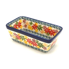 Polish Pottery Baker - Mini Loaf Pan - Maple Harvest