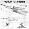 Key Decoder, Stainless Steel Key Decoder with Small Wrench and