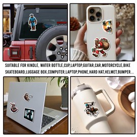WESILY Pack 50 PCS Nature Bigfoot Stickers Cartoon Waterproof Small Vinyl Decals Funny Aesthetic Decorations Water Bottles Laptop Phone Cup Notebook Gifts Birthday for Teens Men Boys Adults