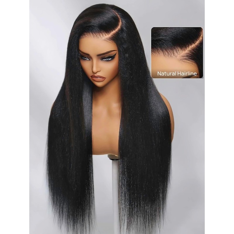 Julia Hair Pre Everything Glueless Wig Human Hair Yaki Straight