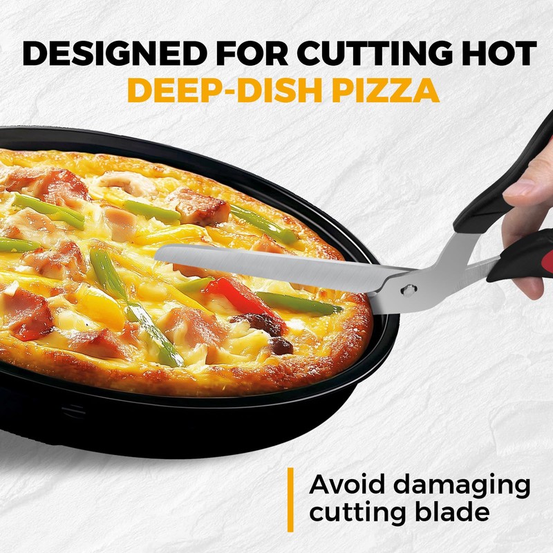 Detachable Pizza Scissors Pizza Cutter with Sharp Stainless Steel Blade