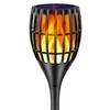 Ollivage - Luces solares para antorcha con llamas, impermeables, luces