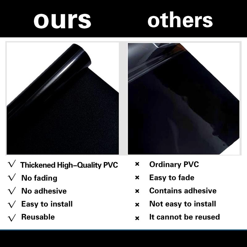 Fish Tank Aquarium Background - Black, Electrostatic Adhesion, Glue-Free, Easy