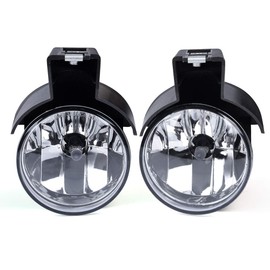 CNNELL Fog Lights Assembly Compatible with 1997-2000 Dodge Dakota Pickup Truck, 1998-2000 Dodge Durango, Clear lens Fog Lamps