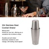304 Stainless Steel Cocktail Shaker 2 Section Bartending Mixer Bar