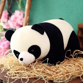 Panda Plush Toy Cute Panda Stuffed Animal 9.8" Plushie Toy Christmas Birthday for Kids Children
