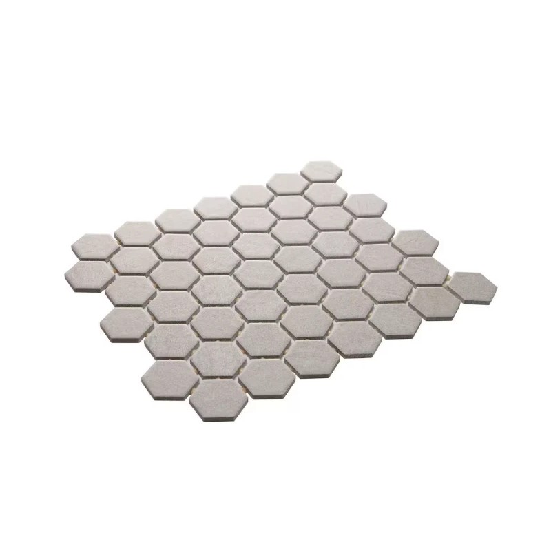 Daltile Nova Falls Gray 10in x 12in Glazed Ceramic Hexagon