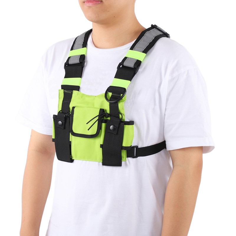 Multifunctional Nylon Waterproof Chest Bag Reflective Safety Tooling Vest for