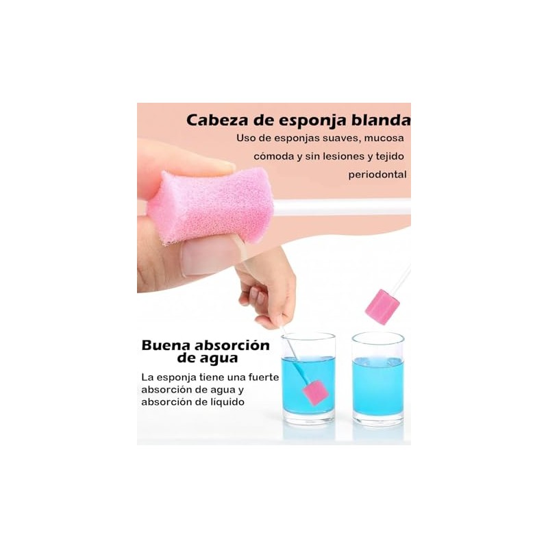 Isopos, Hisopos para Uso Diario, 100 Unidades, Diseño con Esponja,