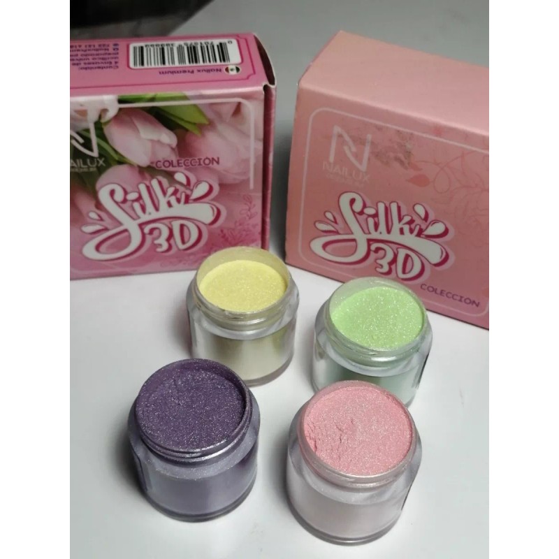 Nailux Coleccion De Acrilicos Colores Silk 3d