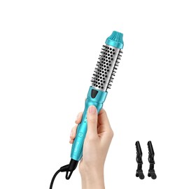 Terviiix - Cepillo térmico, mini cepillo caliente de 1 pulgada, cepillo redondo calentado iónico, rizador iónico de cerámica turmalina pa...