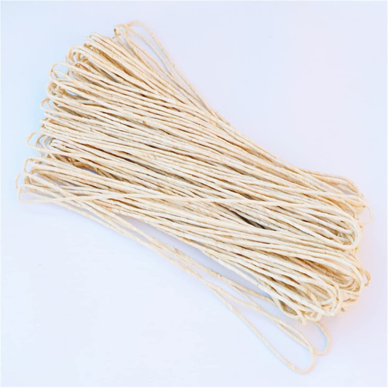 UXOWOXU 20 Yards 6.8MM Natural Real Corn Husks Rope for