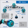 HEIGHTEN Improved 3.9 inches (98 mm) Reel Handle 6 Colors