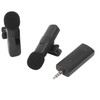 Wireless Lavalier Microphone Portable Noise Cancelling Professional Lapel Mic for