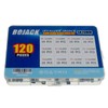 BOJACK 12 Values 120 pcs Slow Blow Glass Fuses Assortment