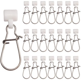 Fishing Sinker Slide with Snap High-Strength Fishing Line Sinker Slide Safety Snap for Braided Line (30pcs)