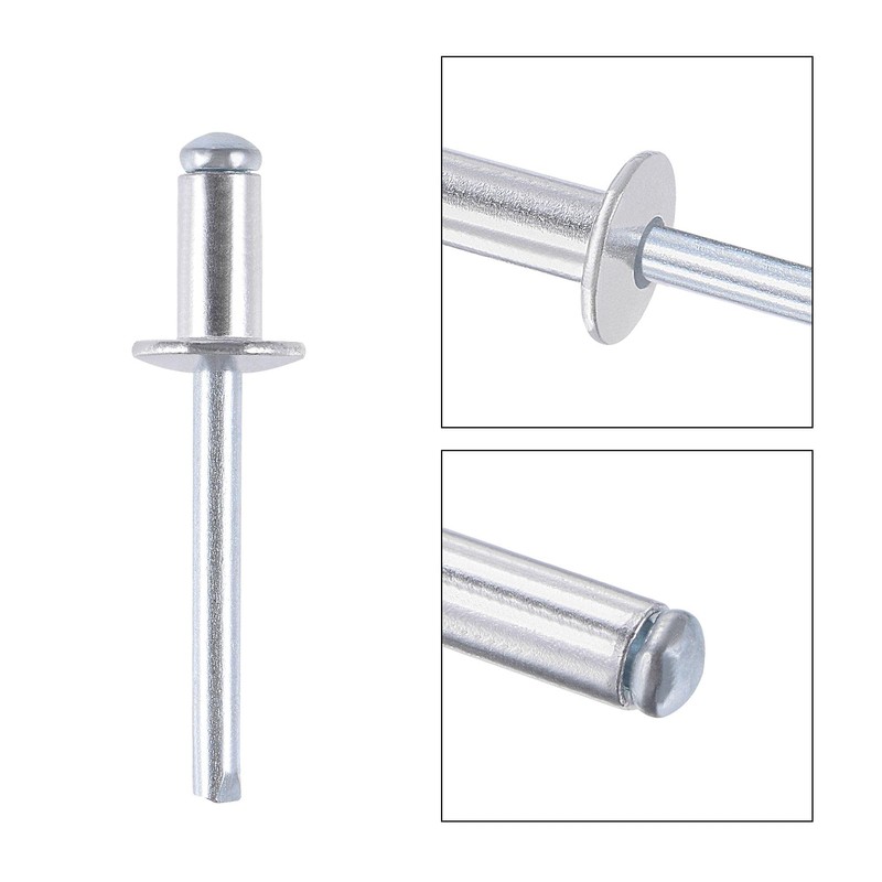 sourcing map Blind Rivets Aluminium Pull Rivets Core Decoration Rivets