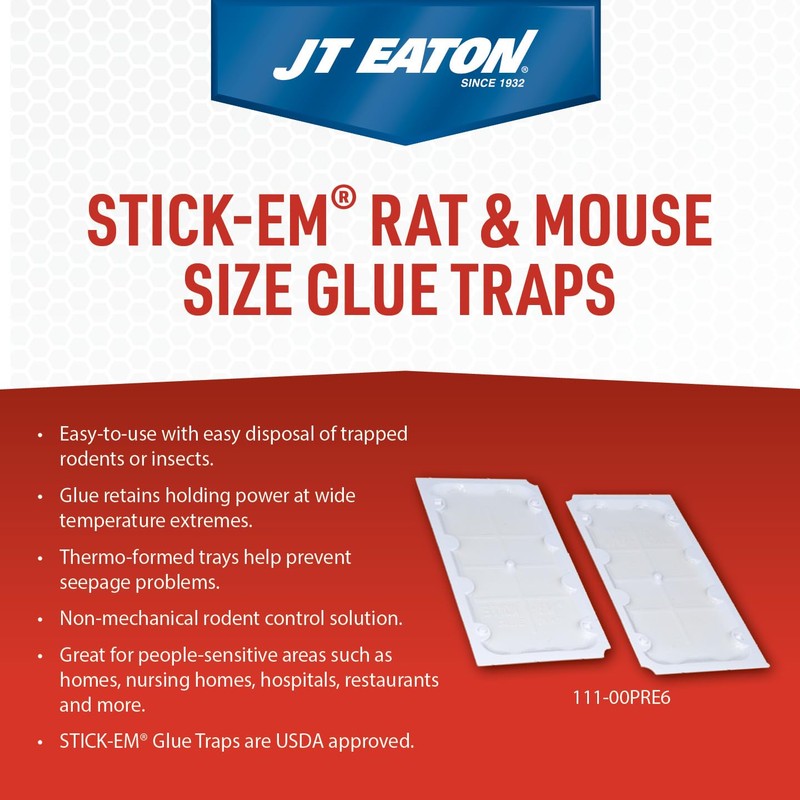 Stick-Em Rat & Mouse Size Glue Trap 10” x 5”