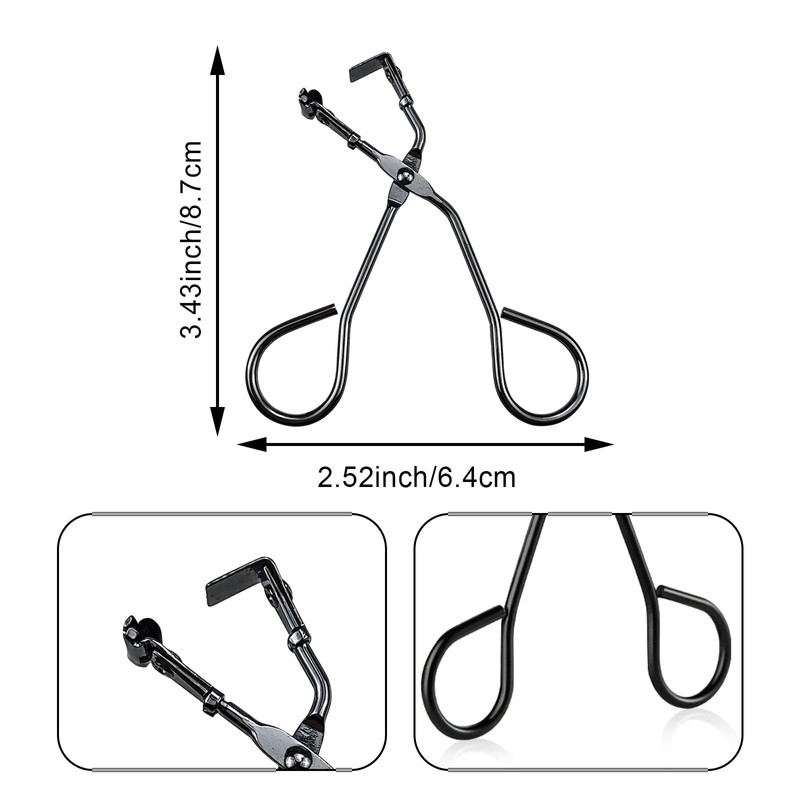 4 Pack Mini Eyelash Curler, Precision Curl Control for Short