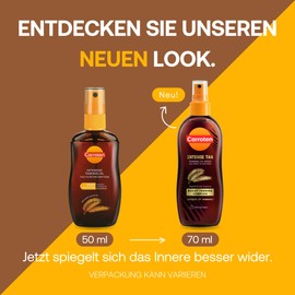 Carroten Intensive Tanning Oil LSF 0, 70 ml - Bräunungsbeschleuniger mit Karotten- und Kokosnussöle - Veganes Bräunungsöl mit Vitaminen A & E