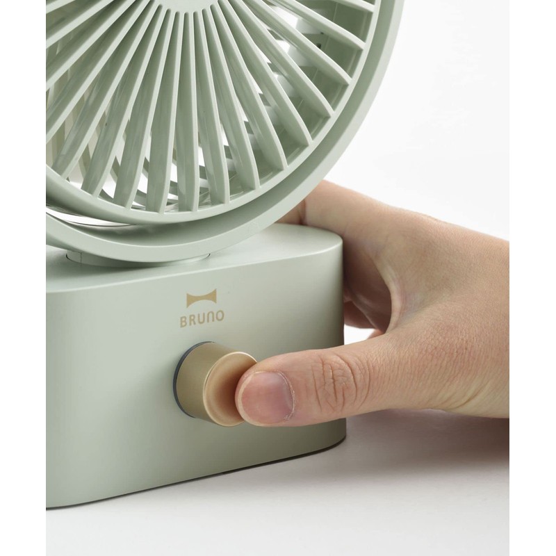 BRUNO BDE061-BL Fan, Tabletop, Silent, Oscillating, Small, Portable, Swing Desk