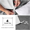 MOONLIGHT20015 Single Duvet Cover - White Solid Soft Single Bedding