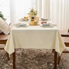 Simple&Opulence Rectangular Table Cloth 140 x 200cm,Cotton Canvas Tablecloth,Waterproof Wrinkle