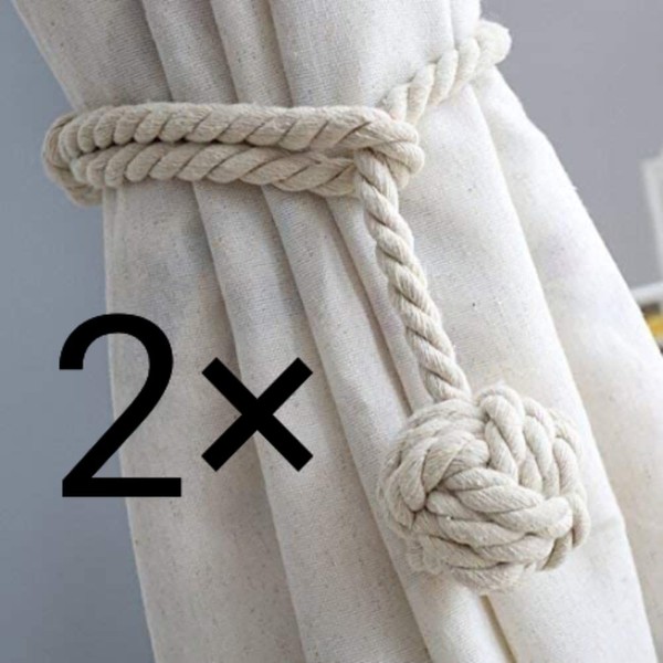 CSDSTORE Pack of 2 Curtain Tiebacks Curtain Holdback Tiebacks Hand