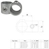 WITTKOWARE Pipe connector made of galvanised malleable cast iron, for