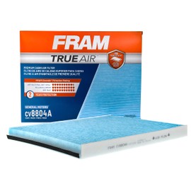 FRAM Automotive Replacement TrueAir Cabin Air Filter for Car Passenger Compartment Dual-Layered Filter (CV8804A), 2 Pack