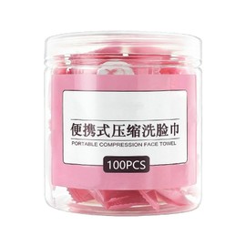 100PCS Disposable Compressed Towel Tablets, Travel Towel Disposable Face Towel & Camping Towel, Cotton Cleaning face Cloth Mini Sweat Wipe Hand Towel for Travel, Family and Outdoor Activities