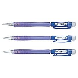 Pentel Fiesta 0.5mm Refillable Mechanical Pencils Blue Barrel (Pack of 3 ) Supplied Loose