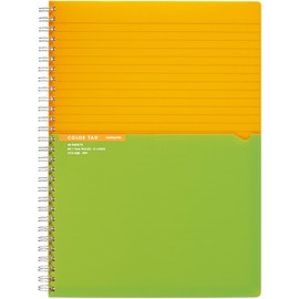 コクヨ(KOKUYO) ノート リングノート カラータグ Bi-COLOR セミB5 イエロー CTス-C20Y