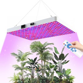 LED Grow Light for Indoor Plants, Stepless Dimmable Full Spectrum Plant Light with Remote Control, 3 Lighting Modes Growing Lamps with High Yield Diodes for Seedlings Veg Bloom in 2x2/3x3 Grow Tent