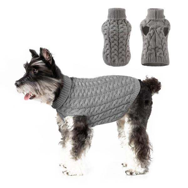 NACOCO Classic Dog Sweater Knitted Turtleneck Dog Sweater Warm Winter