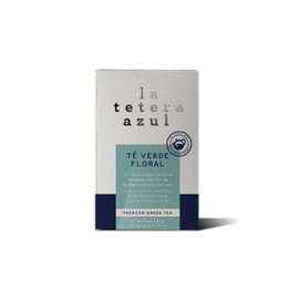 LA TETERA AZUL Green Tea with Floral Flavour. Detox Tea. Floral Green Tea. 20 Bags of 1.8 Grams