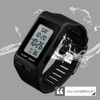 Watches for Men Digital Sports Black Rectangular Watches Waterproof LED