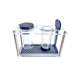 HAPYCAPY Organizer Stand for AeroPress holder Compact Storage for AeroPress Original Clear Includes Dripper Mats (Not For XL)