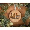 Joetta Marie Wooden Christmas Ornament, " Kentucky Bourbon" Design, 4