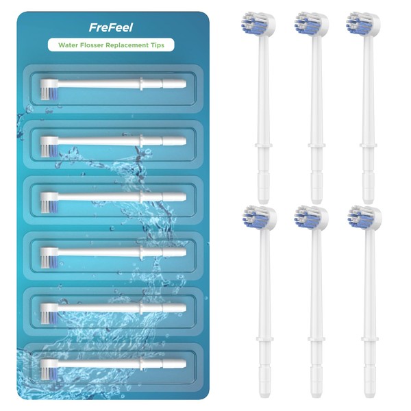 Replacement Heads for Waterpik Water Flosser (6 Toothbrush Tips)