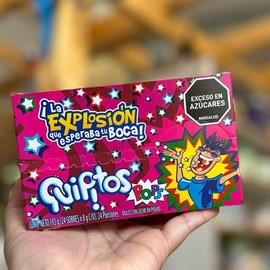 Quipitos Popping Candy - Sweet and Savory Snack from Colombia - Specification: 24pk