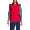 Lands' End Womens Thermacheck 100 Fleece Vest Rich Red Regular