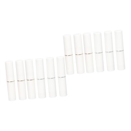 FRCOLOR 12pcs Lip Balm Tubes Empty Lip Gloss Storage Containers for Golden Silver Lightweight Refillable for Travel and Craft Projects