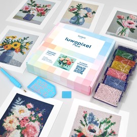 LuwoArte Diamond Painting Kits for Adults - Brilliant Art Diamond Painting Kit - Paint Gem Art for Adults (Flower Symphony)