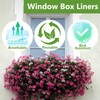 Lconvicely Window Box Liners - Breathable Felt Planter Liners for