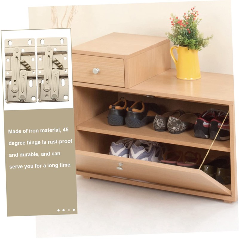 Mipcase 2pcs Self Closing Hinges for Kitchen Cabinets Durable Tip