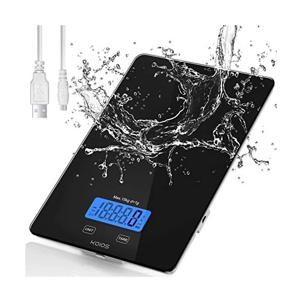 KOIOS Digital Kitchen Food Scale, 33lb/15Kg Scale for Food Oz