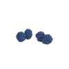 Jacob Alexander Pair of Solid Color Silk Knot Cufflinks -