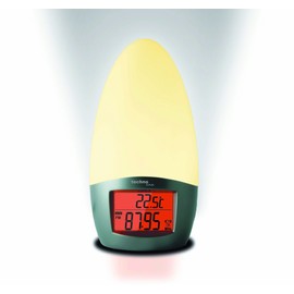 Technoline, WT 493 Radio Alarm Clock, White/Grey, 9.5 x 9.5 x 19.5 cm