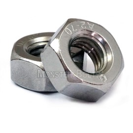 MonsterBolts - #2-56 Hex Nuts, Stainless Steel, 25 Pack